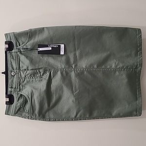 NEW, NWT Olsen Women's Midi Straight Cargo Skirt Green Size XS